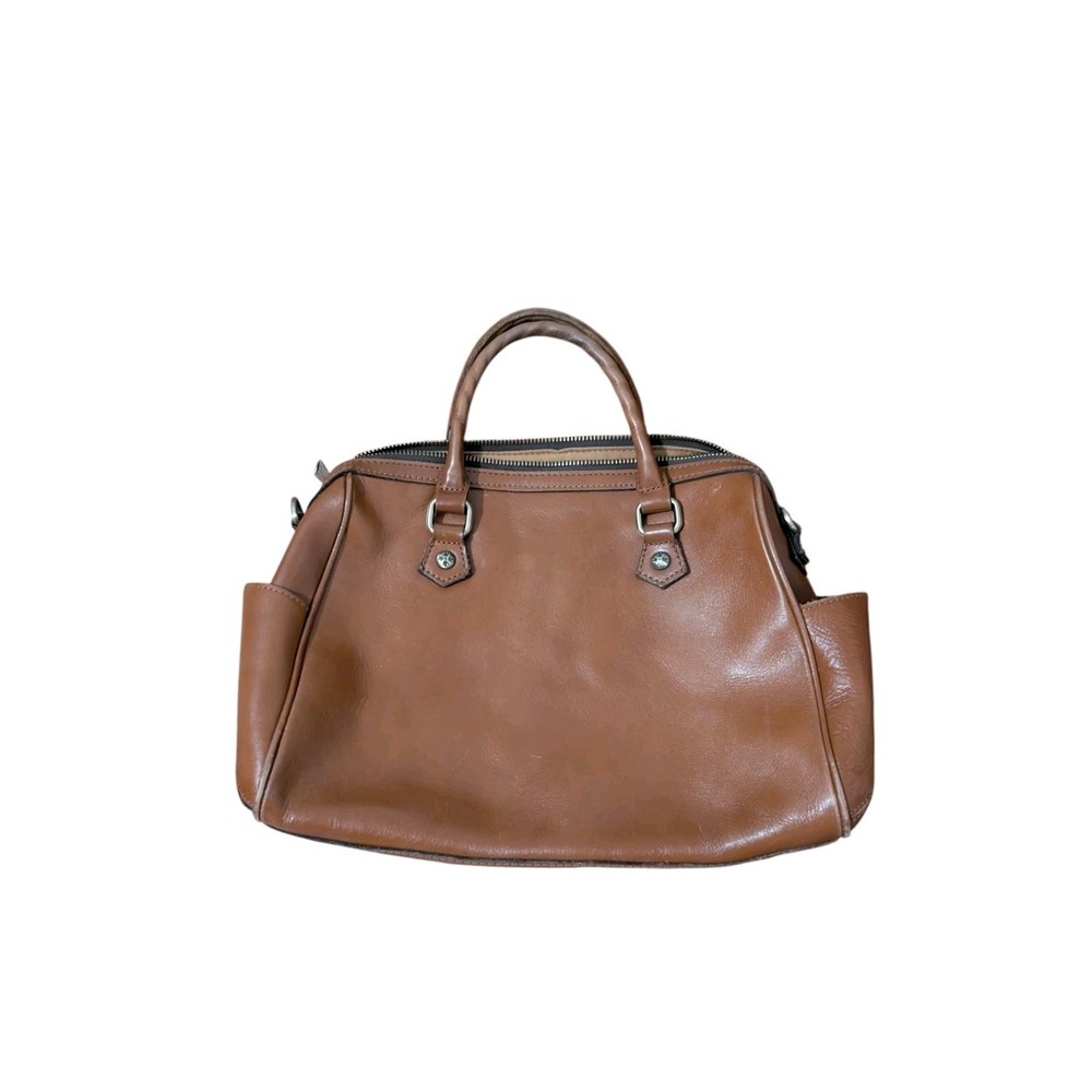 Patricia‎ Nash Skye Satchel Leather Purse Crossbody Handbag Brown